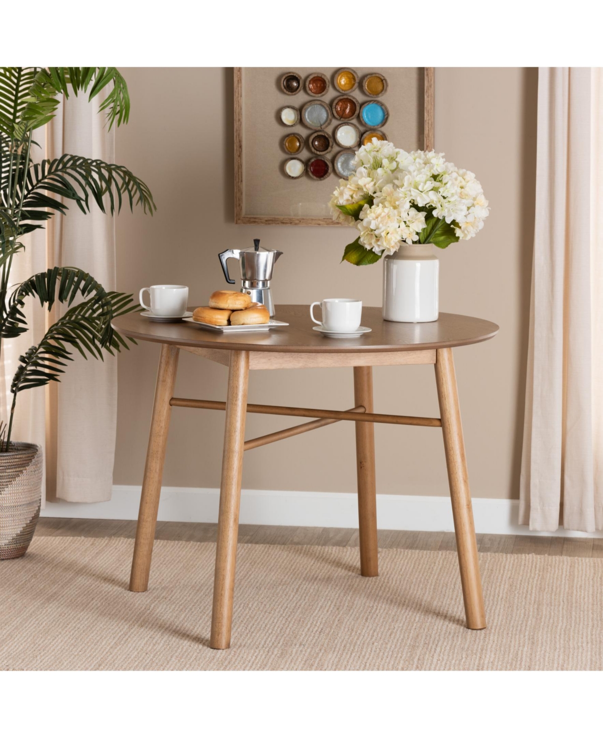 Boxton Studio Denmark 39.4" Wood Mid-Century Dining Table