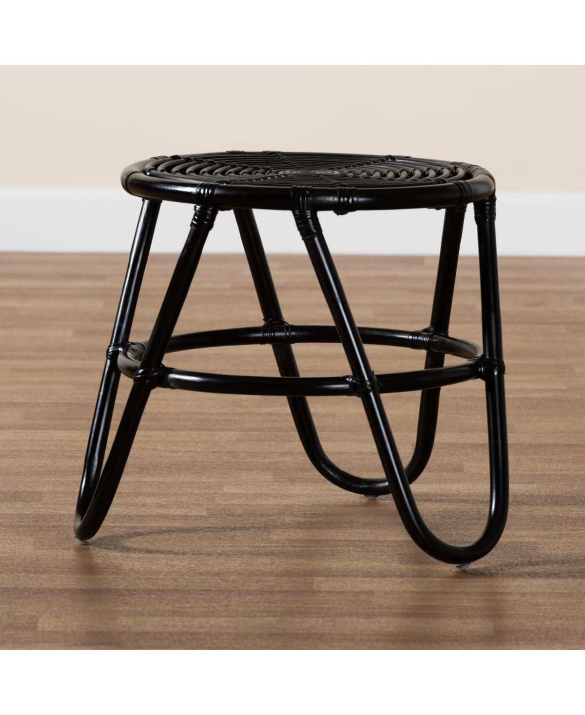 Furniture Pertessa 17.7" Rattan Bohemian End Table