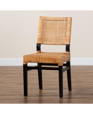 Lesia 22.4" Rattan Bohemian Dining Chair