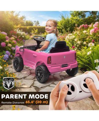 12V Licensed Dodge RAM 3500 Kids Ride on Car with Dual Motors,
