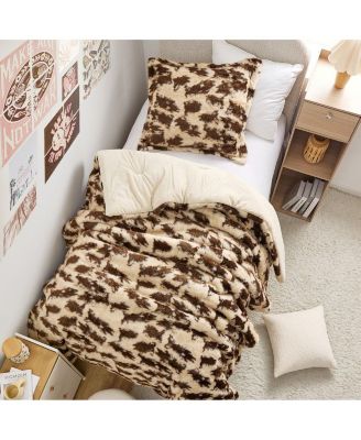 Cowboy - Oversized Comforter Set - Brown Cow