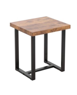  2-Piece Side Table with Metal Leg