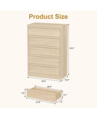 5 Drawer Dresser for Bedroom