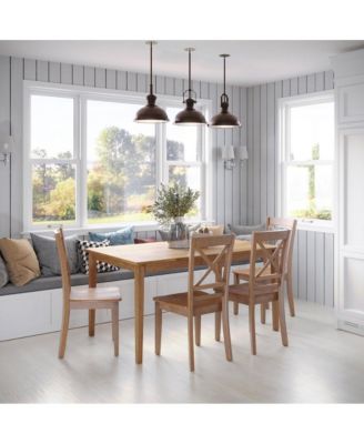 Simplicity Solid Wood Classic 60" Rectangle Dining Table