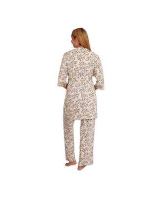 Maternity Analise During & After 5-Piece Maternity/Nursing Sleep Set