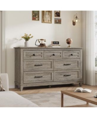 54" Wide Drawer Dresser with Storage Freestanding