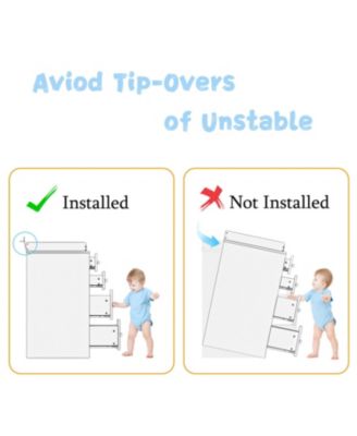 5-Drawers Changing Table, Dresser Vanity Table Chest of Drawers Storage Cabinet with Shelf