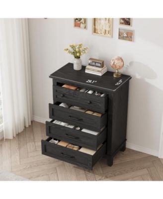 4 Dresser for Bedroom, 34.8 in Tall Vertical Drawer Dresser