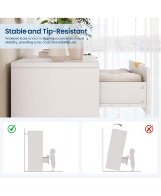 Fluted 5 Drawer Dresser for Bedroom