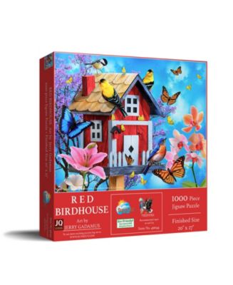 SunsOut Red Birdhouse 1000 piece Jigsaw Puzzle for Adults - Macy's