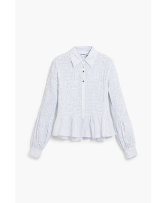 Women's Gathered striped shirt