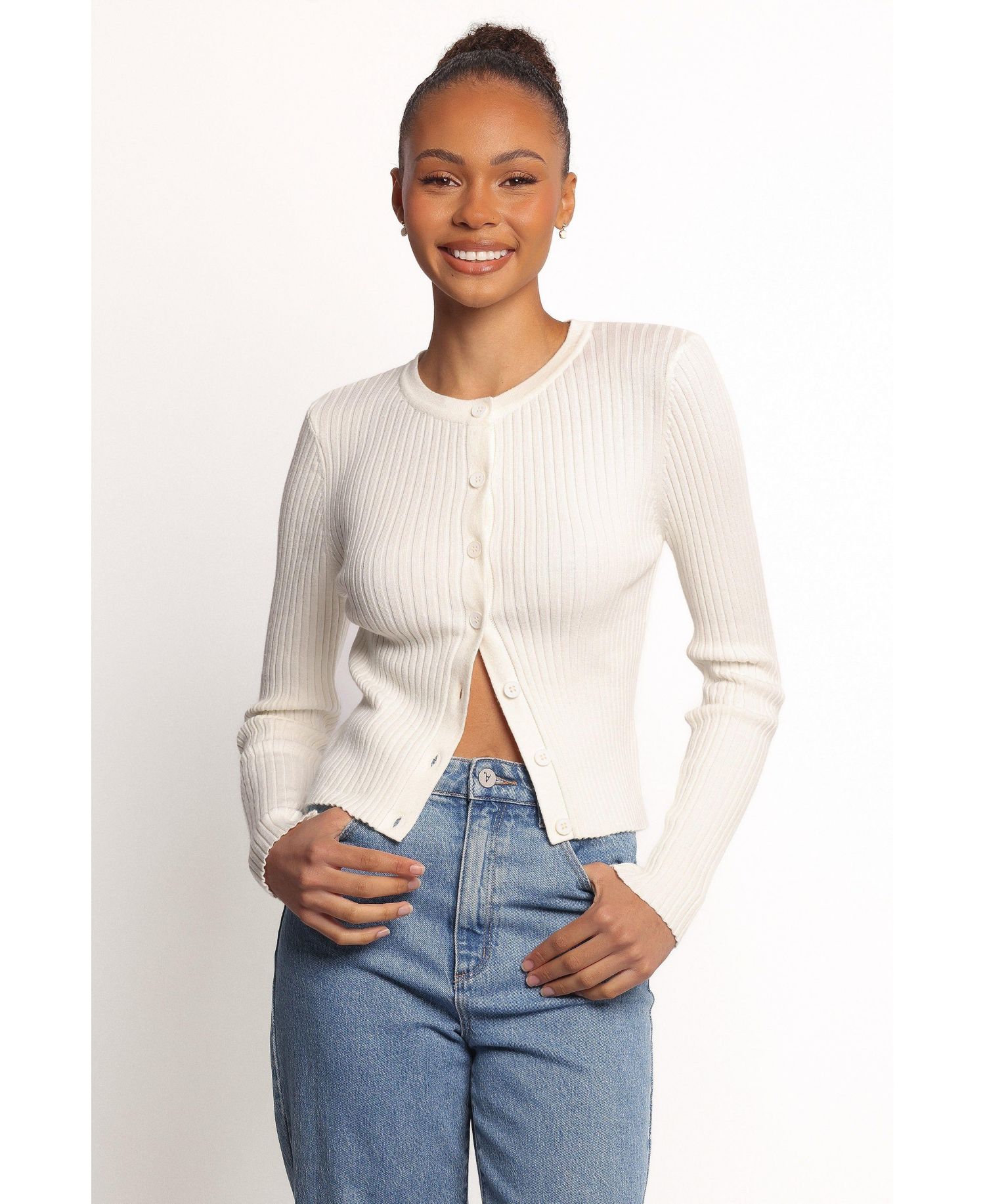 Women's Searie Ribbed Cardigan Top