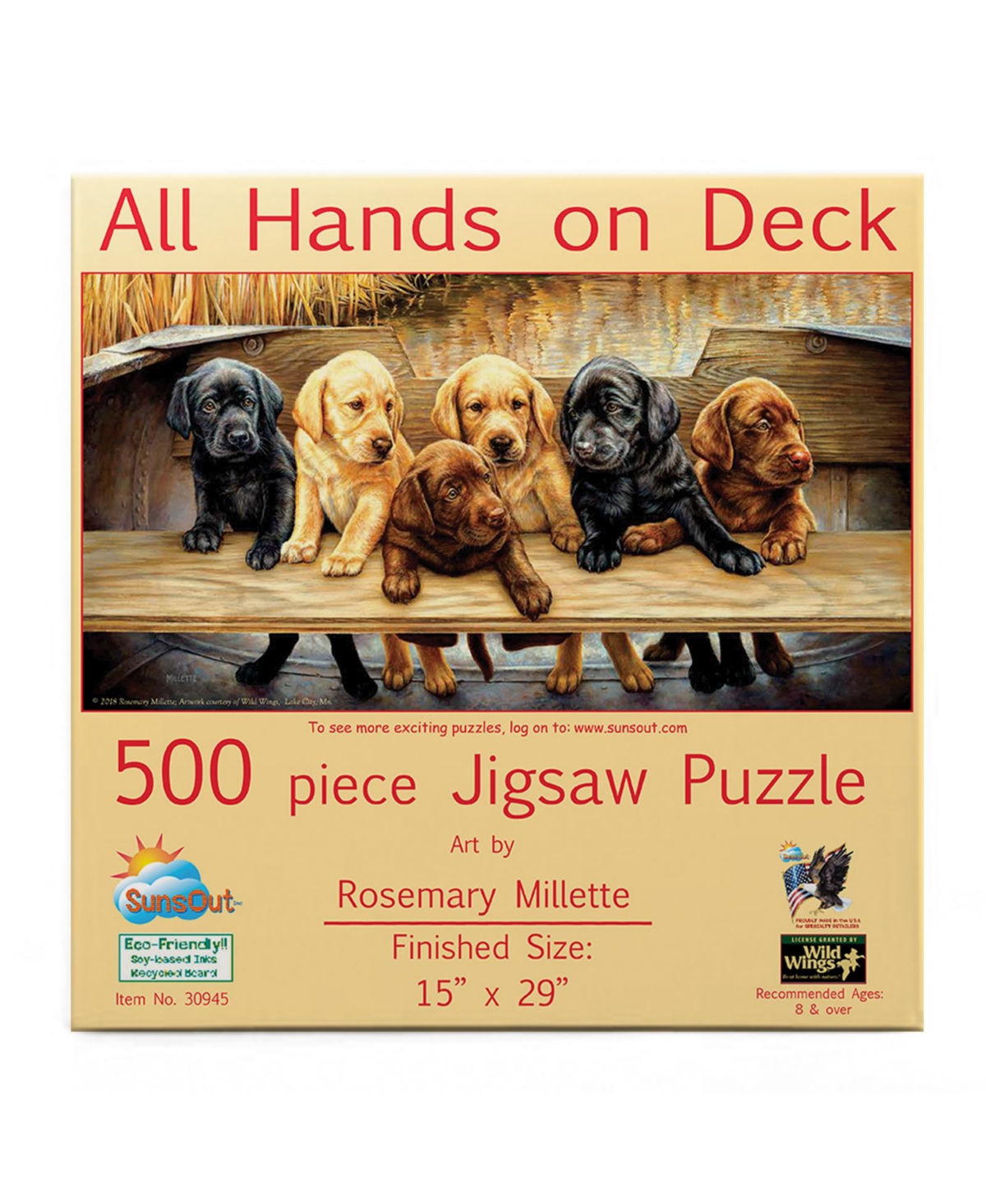 SunsOut All Hands on Deck 500 piece Jigsaw Puzzle for Adults