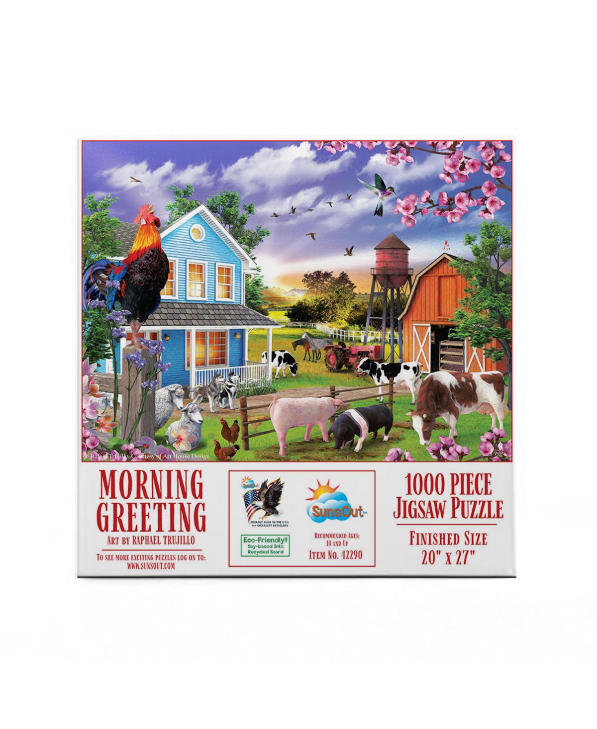 SunsOut Morning Greeting 1000 piece Jigsaw Puzzle for Adults