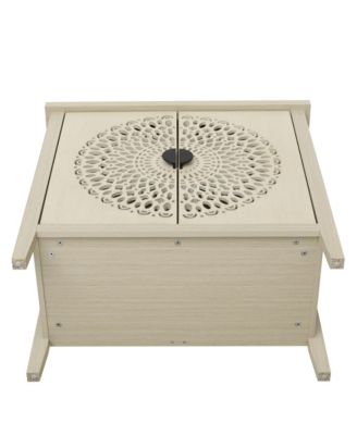 Streamdale Hollow-Carved 2 Door Accent Cabinet with Adjustable Shelf