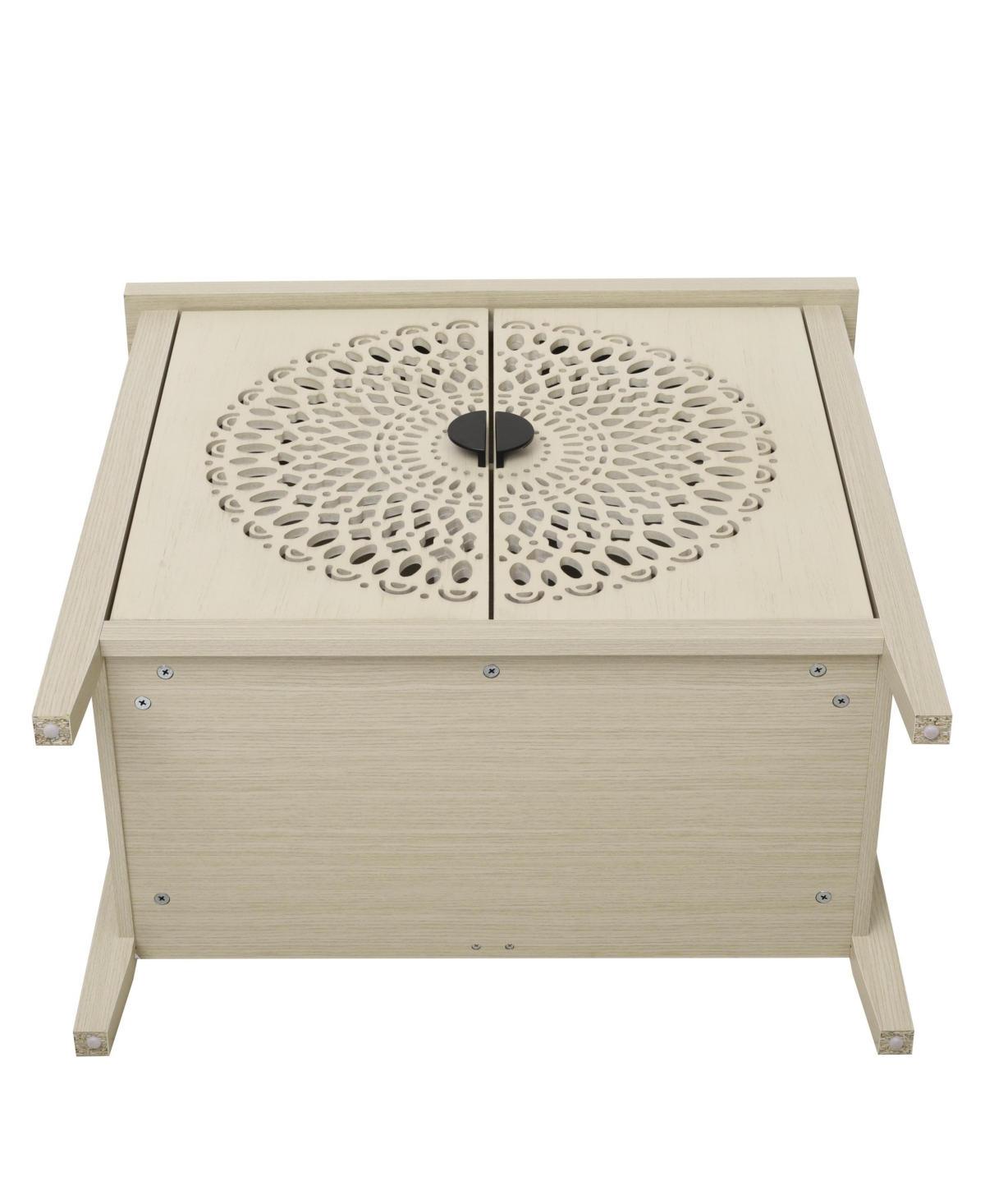 Streamdale Hollow-Carved 2 Door Accent Cabinet with Adjustable Shelf