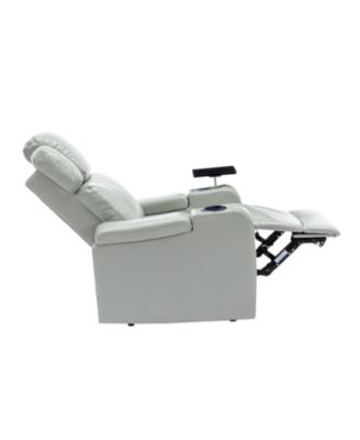 PU Leather Power Recliner w/ Cooling Cup Holder Bluetooth & USB
