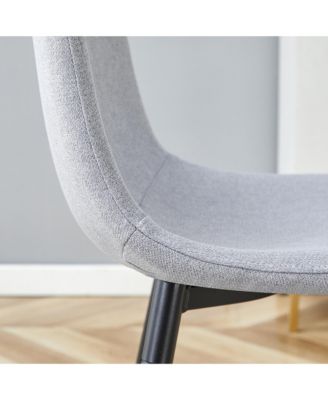 Comfortable Gray Dining Chair Set (4)