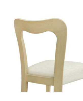 Streamdale Dining Chair Without Arm(light ash+beige) Set of 2