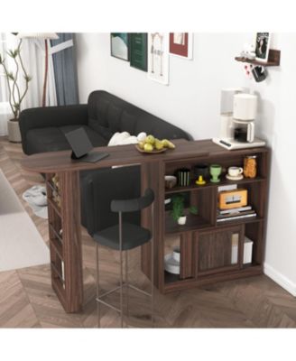  Rotating Bar Cabinet with Ample Storage