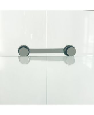  Tempered Glass Display Cabinet w/ LED, Lock, Mirror Back - Black