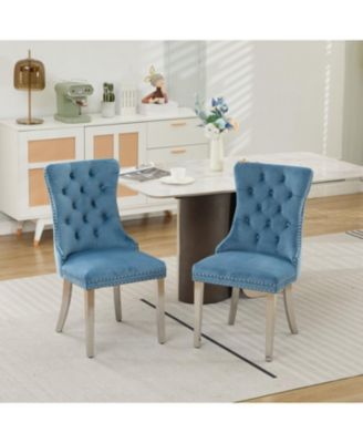 Velvet Dining Chair with Chrome Legs