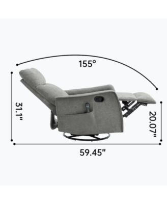 Heat Massage Rocker Recliner Chair