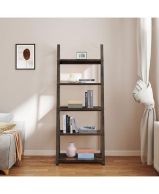 5-Tier Storage Shelf with Ladder Design