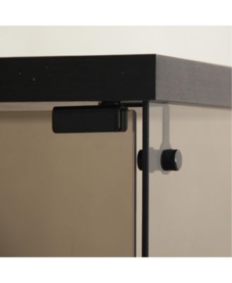 Lighted Glass Cabinet Display with Shelves