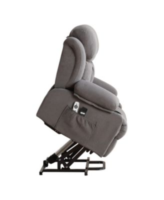 Power Lift Recliner with Heat & Massage (Grey)