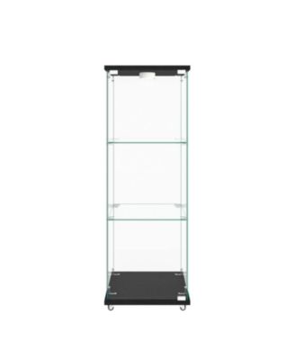 LED Glass Display Cabinet - Black