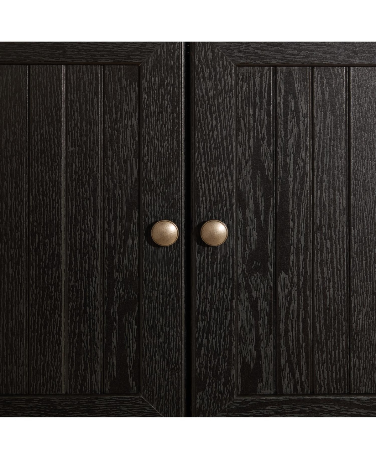 Streamdale Furniture 4-Tier Corner Kitchen Pantry Cabinet with Doors & Shelves - Black