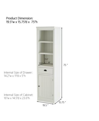 75" Display Shelf with Cabinet