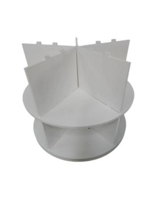  7 Tier Rotating Shoe Rack - White