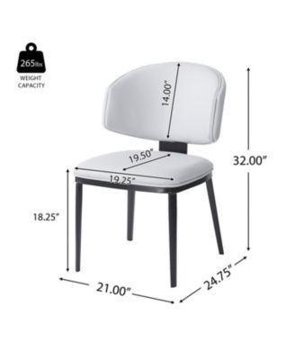 PU Leather Dining Chairs (Set of 2)