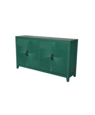 59" Green Accent Cabinet - Mid Century Modern Buffet/Console