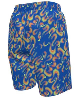 Boys' 8-18 Airbrushfetti 7 Volley Stretch Waistband Shorts
