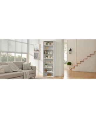 CD DVD Storage Cabinet Bookcase Adjustable Shelf