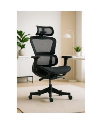 Streamdale Ergonomic Mesh Office Chair- 4D Armrests, Cool Comfort