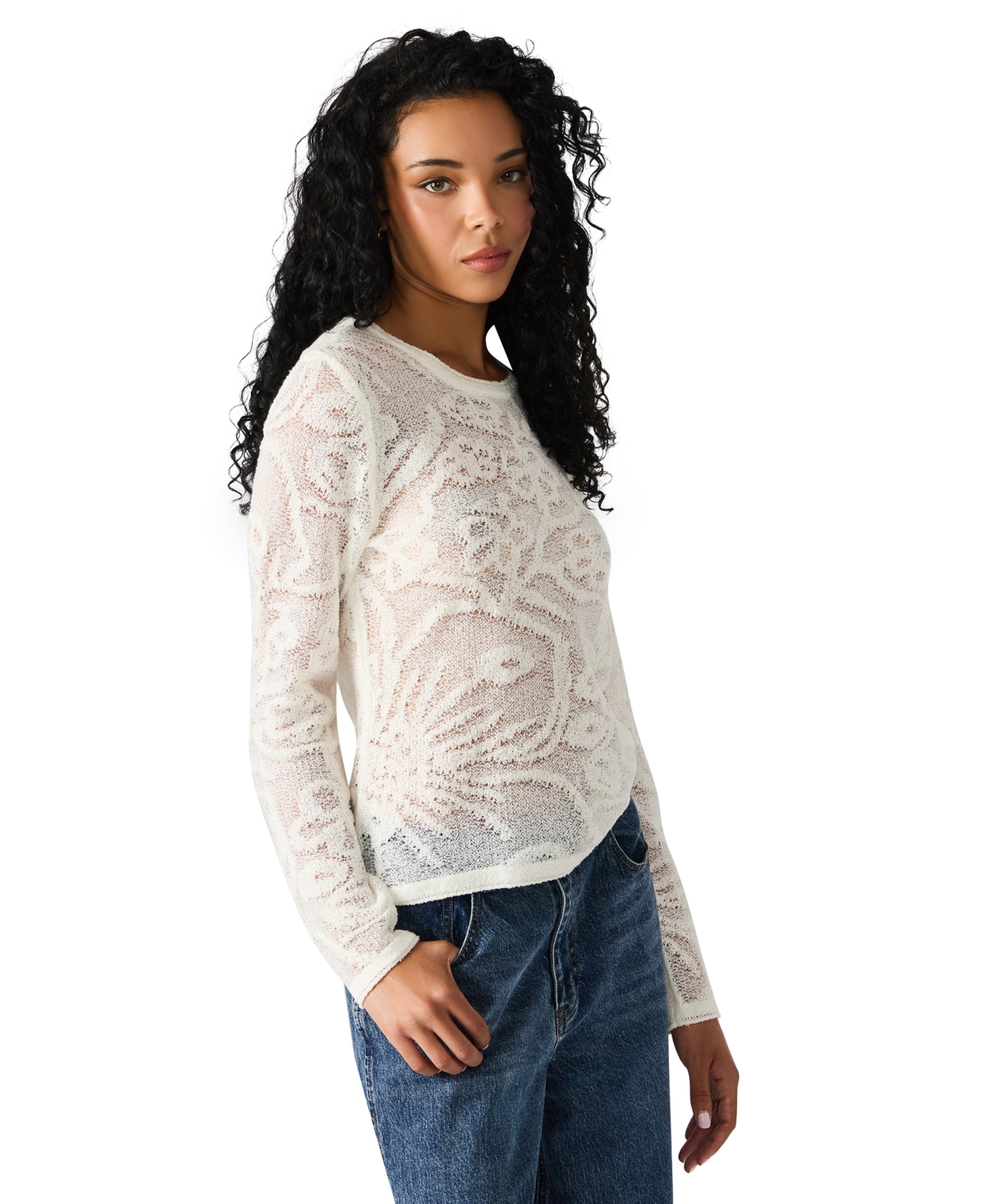 Steve Madden Women's Crewneck Megann Top