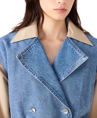 Women's Cropped Trench Coat