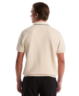 Men's Links Stitch Slim-Fit Polo Sweater