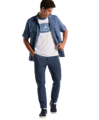 Men's Graphic Applique Logo Short-Sleeve Jersey T-Shirt