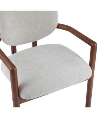  Upholstered Arm Chairs Set of 2, Fabric, 300 LBS Capacity