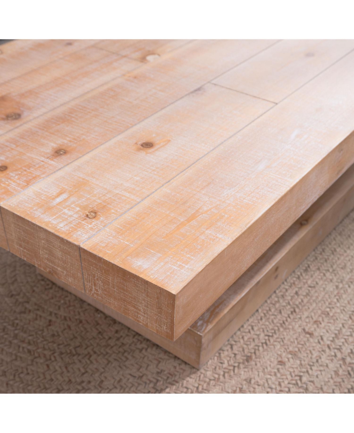 Streamdale Furniture Rustic Wood Coffee Table