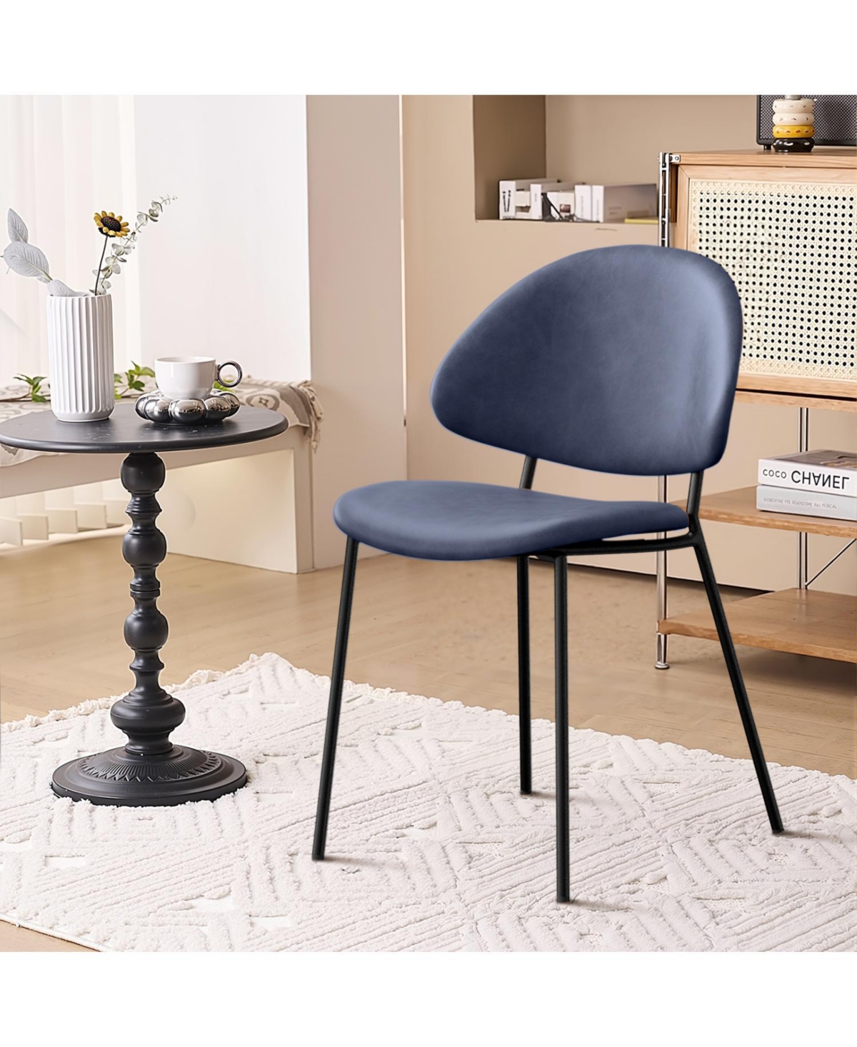 Streamdale Furniture Pu Leather Dining Chairs