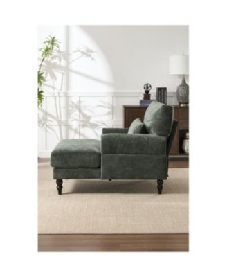 Streamdale Green Chaise Lounge Indoor Sofa Recliner