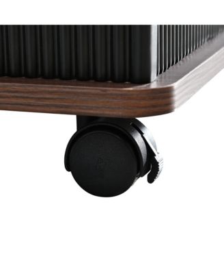  Adjustable Lift-Top End Table with Wheels & Storage