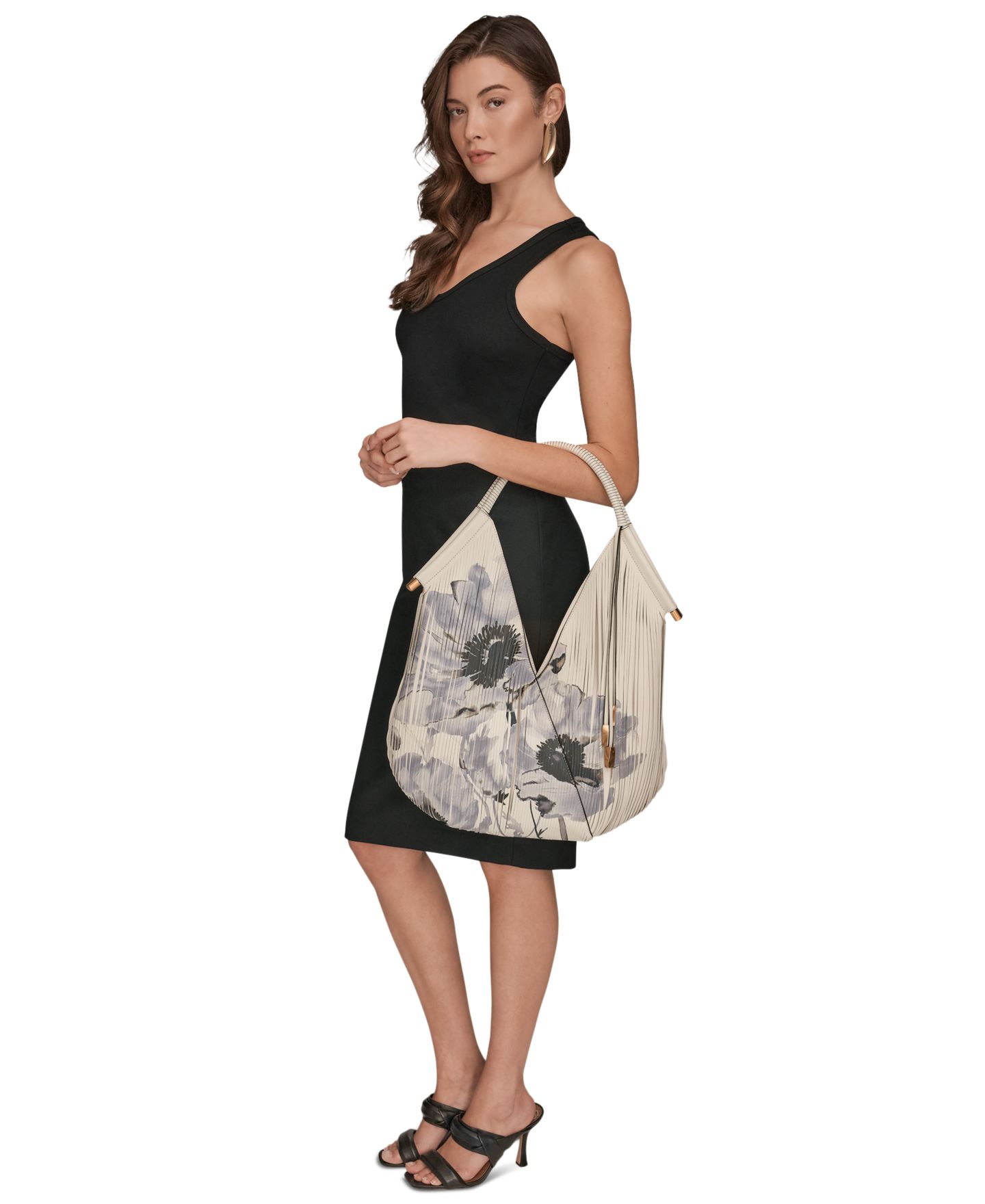Женская сумка Donna Karan New York Baldwin Small Shoulder, цвет: Костяной — фото 6
