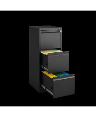 Streamdale 3-Drawer Metal File Cabinet with Lock